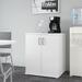 Bush Business Furniture Universal Storage 2 - Shelf Storage Cabinet Wood in White | 33.98 H x 28.35 W x 24.69 D in | Wayfair UNS128WH