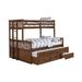 CDecor Home Furnishings Otis Bunk Bed w/ Trundle Wood in Brown | 71.75 H x 64.75 W x 85 D in | Wayfair