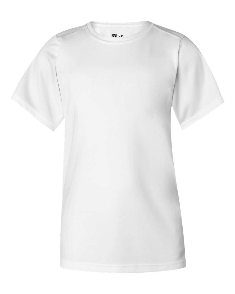 Badger Sport B2120 B Core Youth Top in White size Large | Polyester BG2120, 212000, 2120