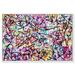 Abstract 'Impii Autem Corruent by Tiago Magro' Paint by Oliver Gal Wall Art Print Canvas in Blue/Pink | 10 H x 15 W x 1.5 D in | Wayfair