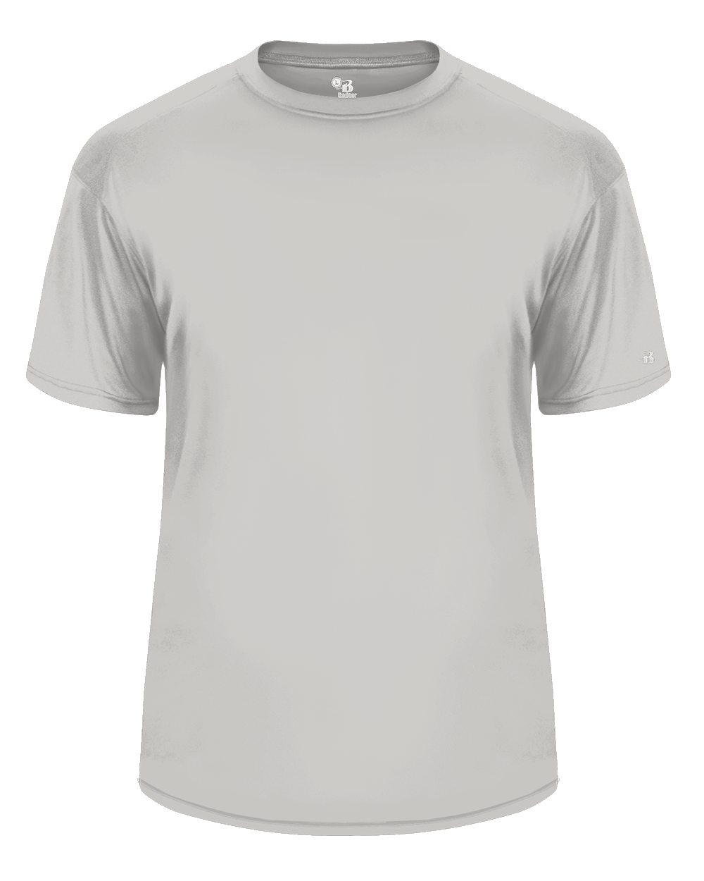 Badger Sport B2120 B Core Youth Top in Silver size Medium | Polyester BG2120, 212000, 2120