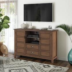 Lark Manor™ Northview Solid Wood TV Stand for TVs up to 60" Wood in Brown | 36 H in | Wayfair B16D7D3BDEEA410F879112C0C8708783