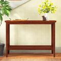 Andover Mills™ Gwen 48" Console Table w/ Shelf Plastic in Brown/Red | 34 H x 48 W x 15 D in | Wayfair CFFE625BFA6745E6A6F9E87D6E37AC35