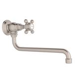 Rohl Country Kitchen Pot Filler in Gray | 11.75 W x 2.72 D in | Wayfair A1445XMSTN-2