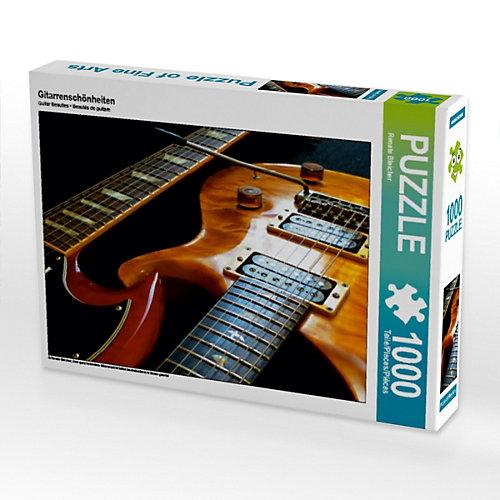 Puzzle CALVENDO Puzzle Gitarrenschönheiten - 1000 Teile Foto-Puzzle glückliche Stunden Kinder