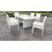 Monaco Rectangular Outdoor Patio Dining Table with 6 Armless Chairs