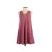 Others Follow Casual Dress - A-Line: Pink Print Dresses - Women's Size X-Small