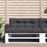 vidaXL Pallet Cushion Anthracite 47.2"x15.7"x4.7" Fabric - 47.2" x 15.7" x 4.7"