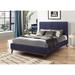 Alden Blue Tufted Upholstered Bed