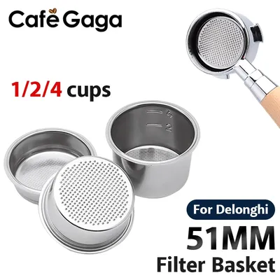 Mir de filtre de rechange en acier inoxydable standard 1/2/4 51mm pour porte-filtre à café sans