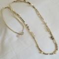 American Eagle Outfitters Jewelry | American Eagle Beaded Pearl Corded Necklace | Color: Silver | Size: Os