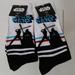 Disney Accessories | Disney Star Wars Womens Crew 2 Pairs Socks 10-13 | Color: Black/White | Size: Os