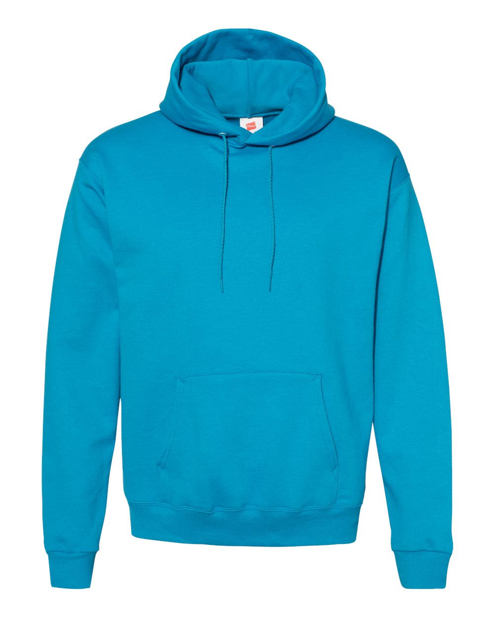 Hanes P170 Ecosmart 50/50 Pullover Hooded Sweatshirt in Teal size 4XL | Cotton Polyester