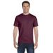 Hanes 5280 Adult Essential Short Sleeve T-Shirt in Maroon size 5XL | Cotton