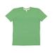 LAT 6991 Men's Harborside Melange Jersey T-Shirt in Green size XL | Ringspun Cotton LA6991