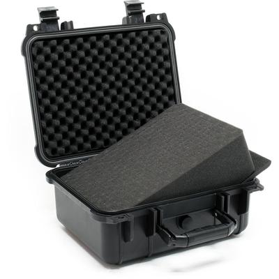 Wiltec - Universalkoffer 27x24,6x12,4 cm schwarz, Schutzkoffer wasserdicht mit Image