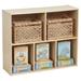 ECR4Kids Streamline 5-Compartment Storage Cabinet, Classroom Furniture, Natural Wood in White | 24 H x 36 W x 12.5 D in | Wayfair ELR-17410