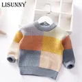 Pull à carreaux pour bébés garçons et filles vêtements pour enfants pull pour tout-petits