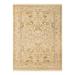 Overton Hand Knotted Wool Vintage Inspired Modern Contemporary Eclectic Ivory Area Rug - 6'1" x 9'0"