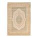 Overton Hand Knotted Wool Vintage Inspired Traditional Mogul Ivory Area Rug - 6'3" x 8'9"