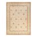 Overton Hand Knotted Wool Vintage Inspired Modern Contemporary Eclectic Ivory Area Rug - 9'1" x 12'5"