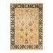 Overton Hand Knotted Wool Vintage Inspired Traditional Mogul Ivory Area Rug - 6'1" x 8'7"