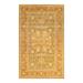 Overton Hand Knotted Wool Vintage Inspired Traditional Mogul Green Runner Rug - 8'3" x 13'5"