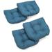 Blazing Needles 19-in. U-shaped Chair Cushions (Set of 4) - 19 x 19