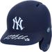 DJ LeMahieu New York Yankees Autographed Matte Blue Mini Batting Helmet