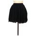 Brandy Melville Casual A-Line Skirt Mini: Black Solid Bottoms