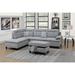 Gray Sectional - Mercury Row® Hardesty 3 Piece Sectional Sofa Set Polyester | 37 H x 105 W x 77 D in | Wayfair 8730BD386CD34A64A4E0B1FB58AC10F6