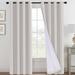 The Twillery Co.® Adona Solid Color Room Darkening Blackout Grommet Curtain Panels Set Of 2 Polyester in White | 96 H x 52 W in | Wayfair