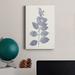 Winston Porter Navy Botanicals IX Premium Gallery Wrapped Canvas - Ready To Hang Canvas, in Blue/Indigo/Pink | 27 H x 18 W x 1 D in | Wayfair