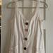 Anthropologie Dresses | Anthropologie Button Down Cream Sundress | Color: Cream | Size: 6p