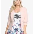 Torrid Jackets & Coats | Blush Ruched Sleeve Blazer | Color: Pink | Size: 3x