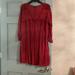 American Eagle Outfitters Dresses | Maroon Quarter Length Shift Dress | Color: Red | Size: L