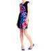 Anthropologie Dresses | Like New Anthropologie Blue Red Pink Leifsdottir Knit Floral Work/Office Dress | Color: Blue/Red | Size: M