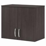 Bush Business Furniture Universal Wall Cabinet with Doors and Shelves in Storm Gray - UNS428SG