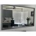 Lark Manor™ Annelinde Wood Framed Mirror w/ Safety Backing Ideal for Bathroom/Vanity Mirror in Gray/White/Black | 36 H x 36 W x 1 D in | Wayfair