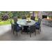 Barbados 60 Inch Outdoor Patio Dining Table with 8 Armless Chairs