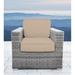 LSI Verona Grey Wicker and Aluminum 4-piece Deep Seating Group with Cushion