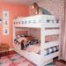 Max and Lily Farmhouse Twin over Twin Bunk Bed with Storage Drawers