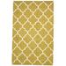 One of a Kind Hand-Tufted Modern 5' x 8' Trellis Wool Gold Rug - 5' x 8'