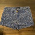 American Eagle Outfitters Shorts | American Eagle “Shortie” Chino Shorts Navy Paisley | Color: Blue | Size: 0