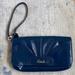 Coach Bags | Blue Patent Leather Coach “Ashley” Wristlet/Clutch | Color: Blue | Size: 8.5” X 5” X 1”