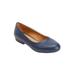 Women's The Jaiden Slip On Flat by Comfortview in Navy (Size 7 M)