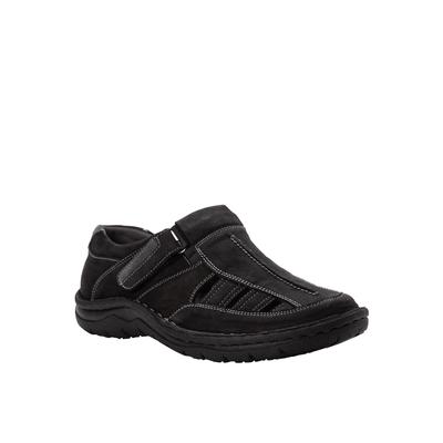 Wide Width Men's Men's Jack Fisherman Style Sandals by Propet in Black (Size 11 W)