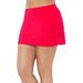 Plus Size Women's Side Slit Swim Skirt by Swimsuits For All in Hot Lava (Size 22)