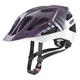 uvex quatro cc - sicherer MTB-Helm für Damen und Herren - individuelle Größenanpassung - verstellbarer Schirm - plum - white matt - 56-61 cm