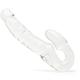 Lovehoney Double Feature Strapless Strap On Dildo - Flexible 9 Inch Realistic Dildo for Women - Curved and Rippled Dildo for Pegging Play - Adult Sex Toy - Waterproof - Clear